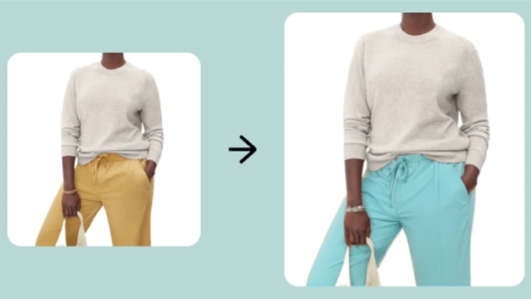 AI clothes color changer