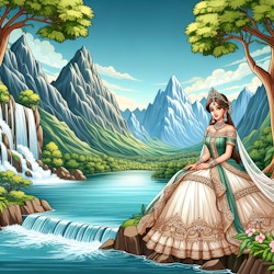 princess. Just Chilling Inc. - mountain and waterfall designs 