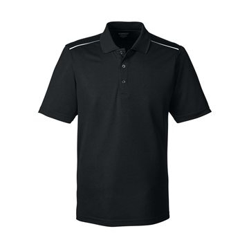 CORE365 Men's Radiant Performance Piqué Polo with Reflective Piping ...