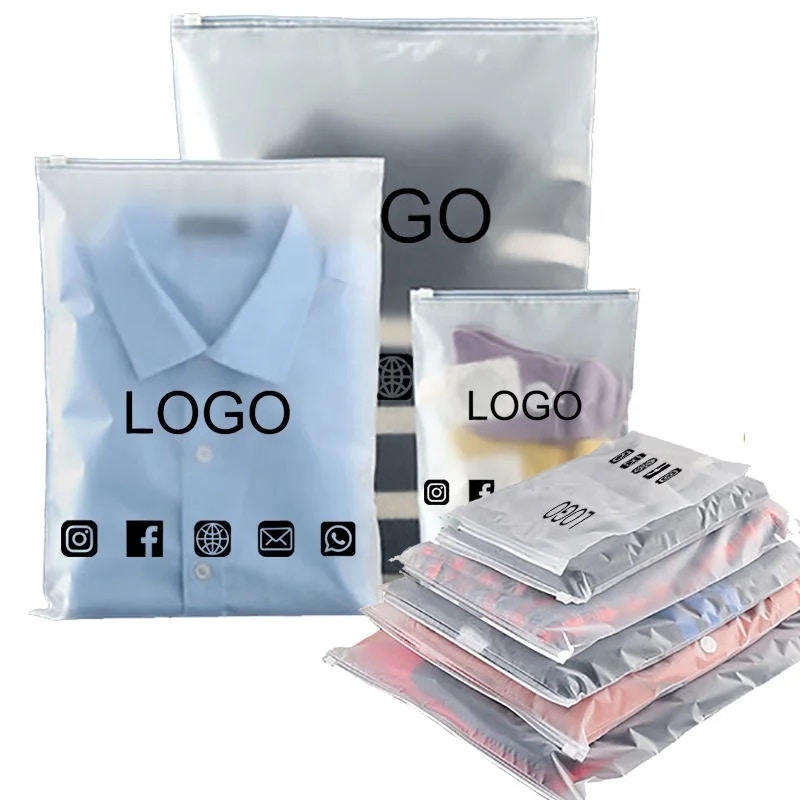 Custom Logo Pvc Bags for Garment Packaging