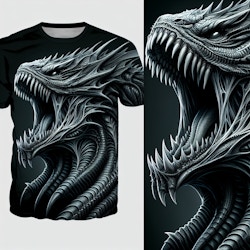 venom. venom. T shirts with venom . Style: a highly detailed, 3D rendering style with realistic textures, lighting and shading. hyperrealism